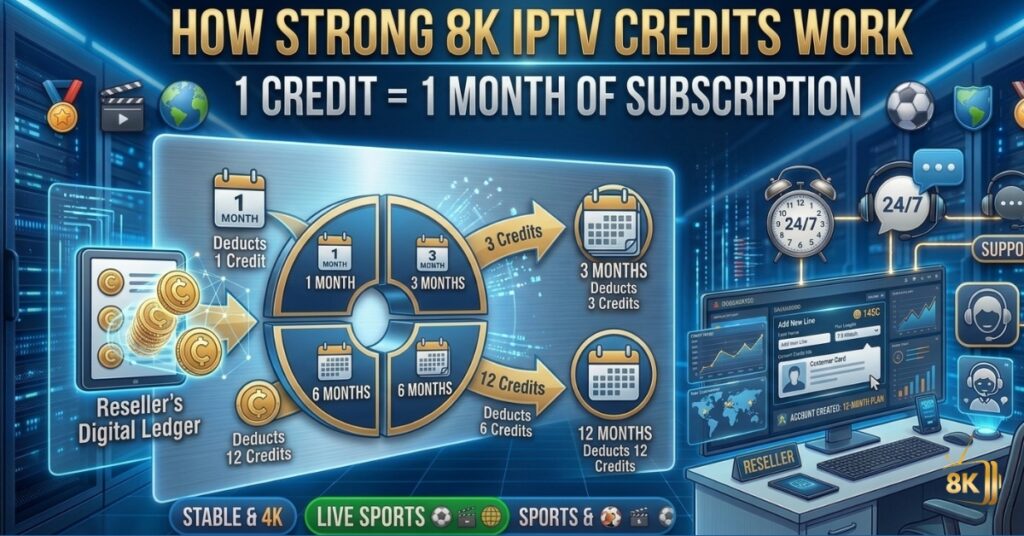 How Strong 8K IPTV Credits Work