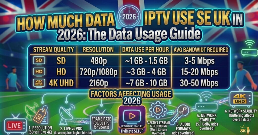How Much Data Does IPTV Use UK in 2026